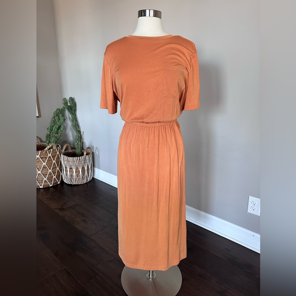 A New Day x Target Ribbed Maxi Dress Elastic Waste Streetware Lounge Womens LG